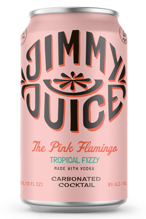 Jimmy Juice The Pink Flamingo Fizzy Cocktail 4pk 12 oz