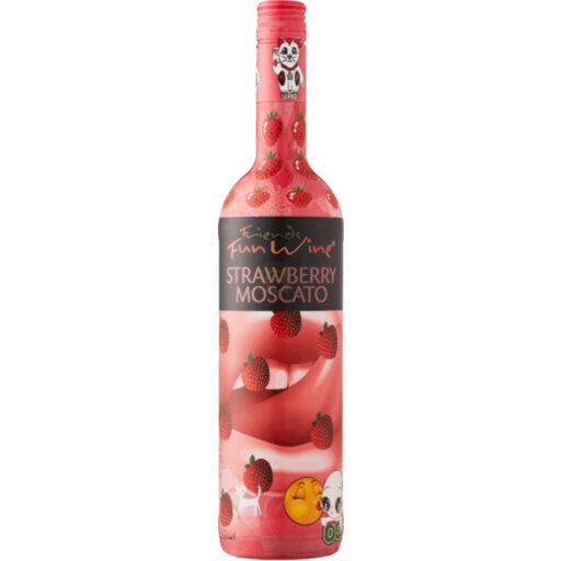 Fun Wine 'Hard Bubbly Collection' Strawberry Rose Moscato 750ml