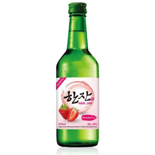 Han Jan Strawberry Flavor Soju 375ml