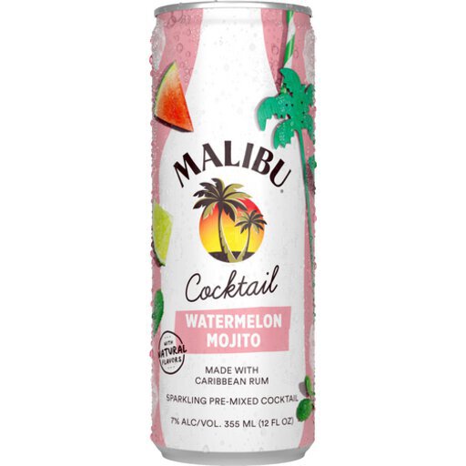 Malibu Watermelon Mojito RTD Cocktail Cans
