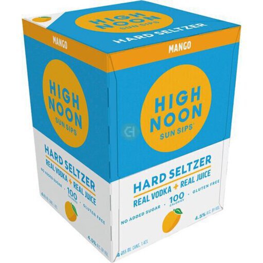 High Noon Mango Vodka & Soda RTD Cocktail Cans'.