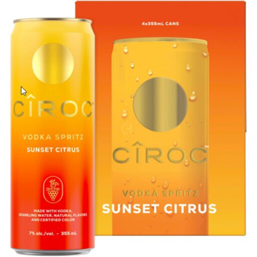 Ciroc Vodka Spritz Sunset Citrus Cocktail 14