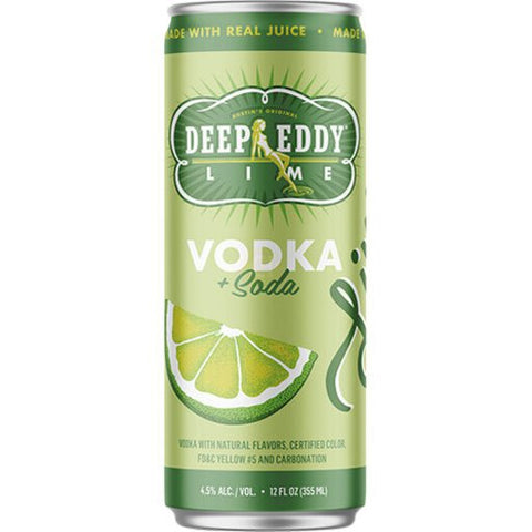 Deep Eddy Vodka Lime Soda RTD Cocktail Cans