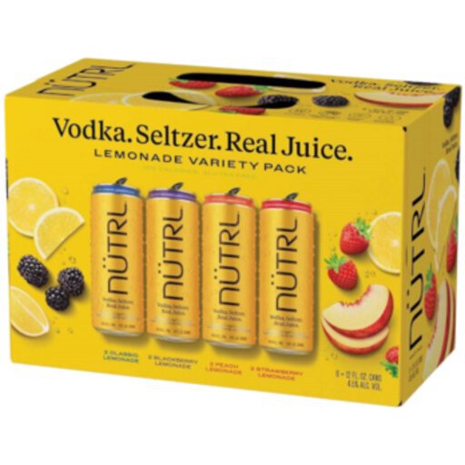 Nutrl Vodka Seltzer Lemonade Variety Pack'.