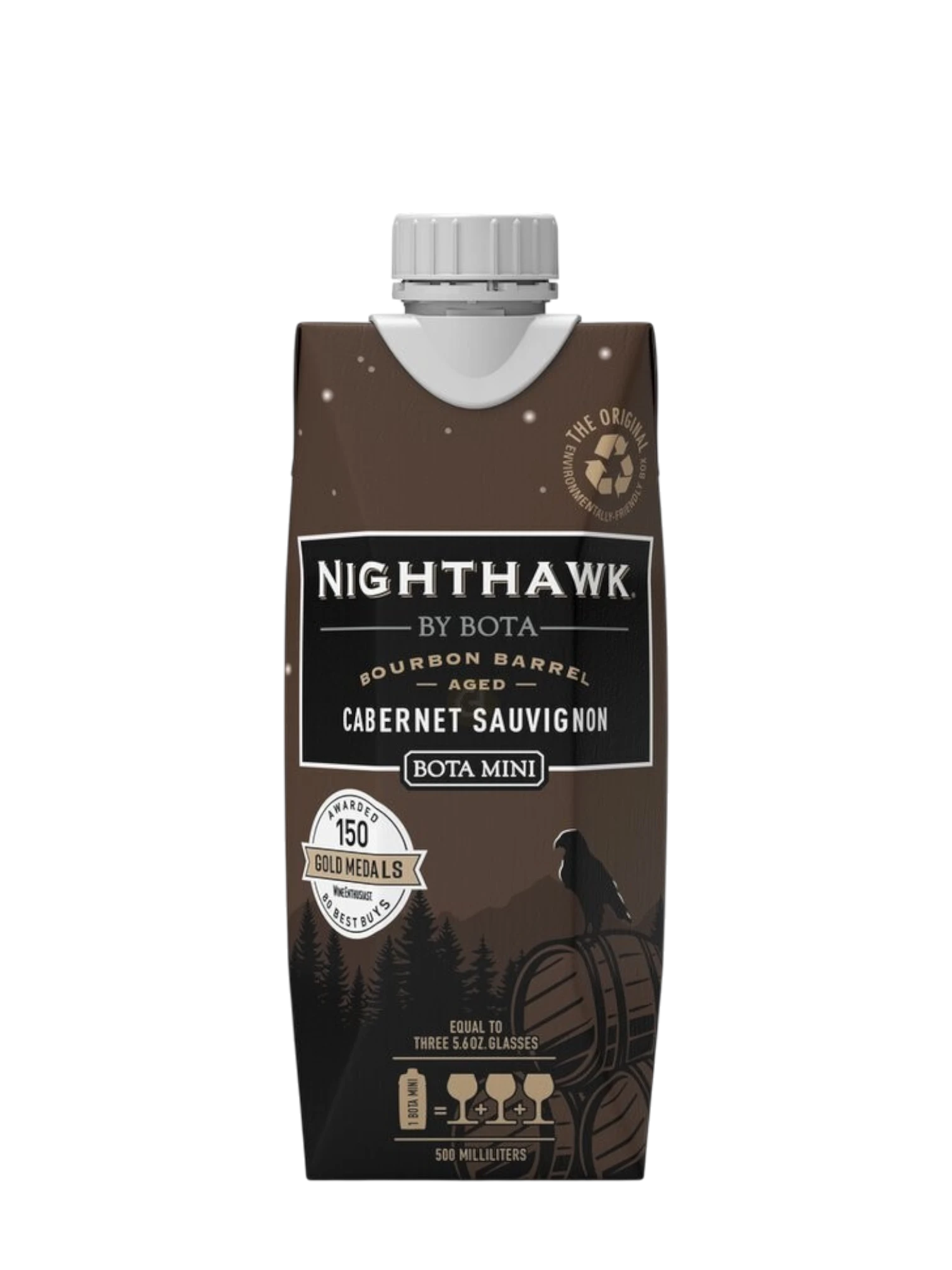 Bota Box Mini Nighthawk Black Bourbon Barrel Aged Cabernet Sauvignon 500ml