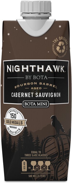 Bota Box Mini Nighthawk Black Bourbon Barrel Aged Cabernet Sauvignon 500ml