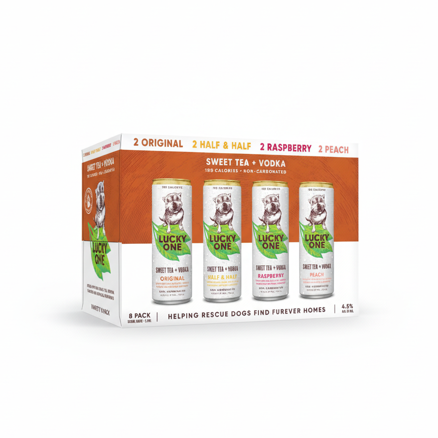 Lucky One Sweet Tea + Vodka Variety 8 Pack