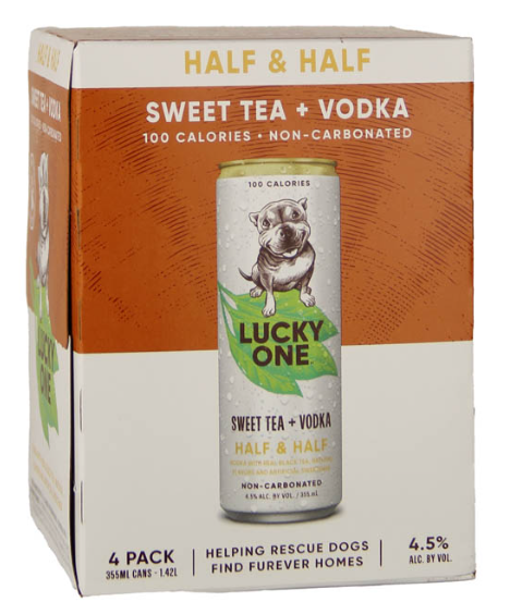 High Noon Lucky One Sweet Tea Half & half Vodka 4 Pack