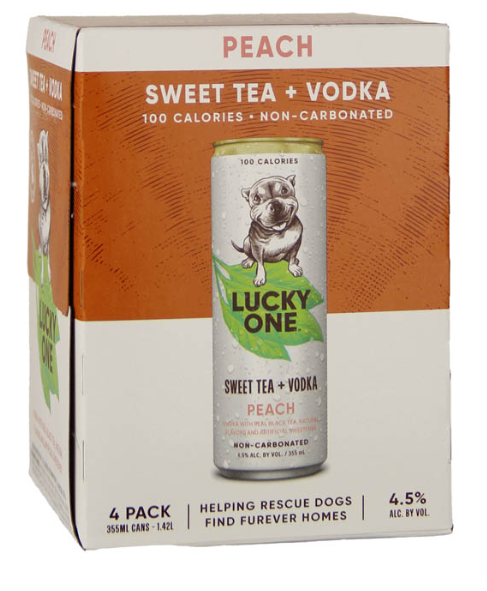 High Noon Lucky One Sweet Tea Peach Vodka 4 Pack