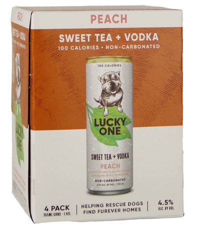 High Noon Lucky One Sweet Tea Peach Vodka 4 Pack