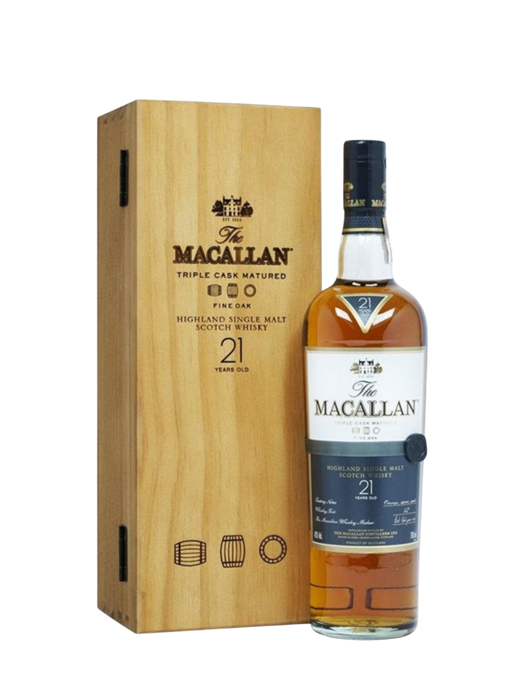 Macallan 21 Year Old Fine Oak Triple Cask Matured 750mL