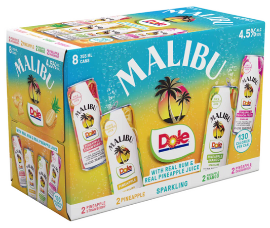 Malibu Dole Variety Pack 8 pack