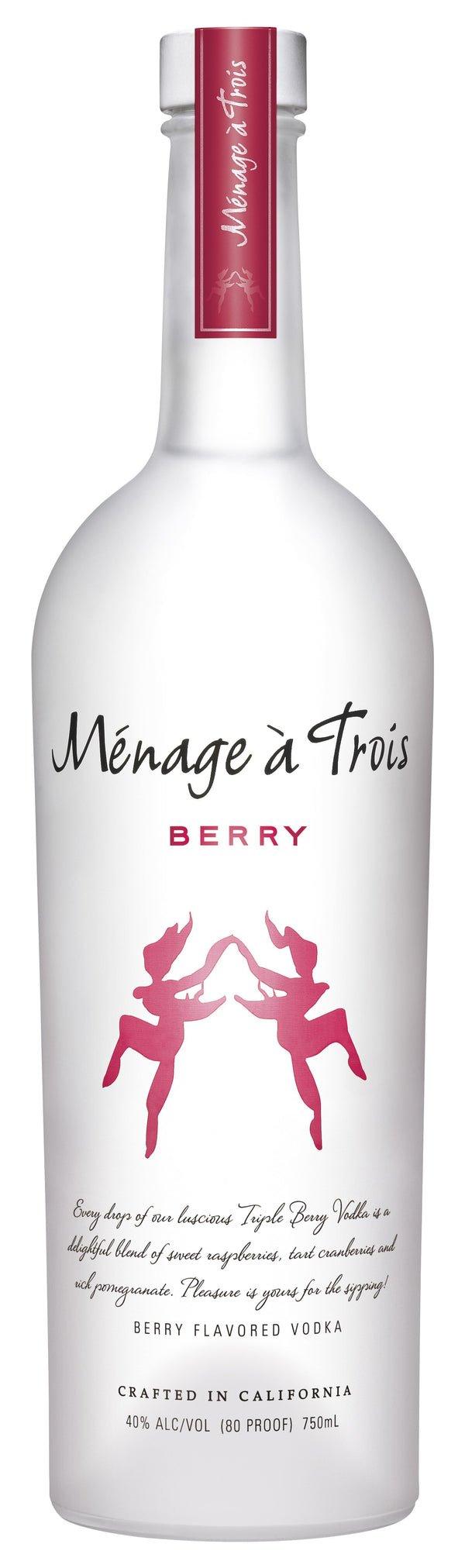 Menage A Trois Berry Vodka 750ml'..