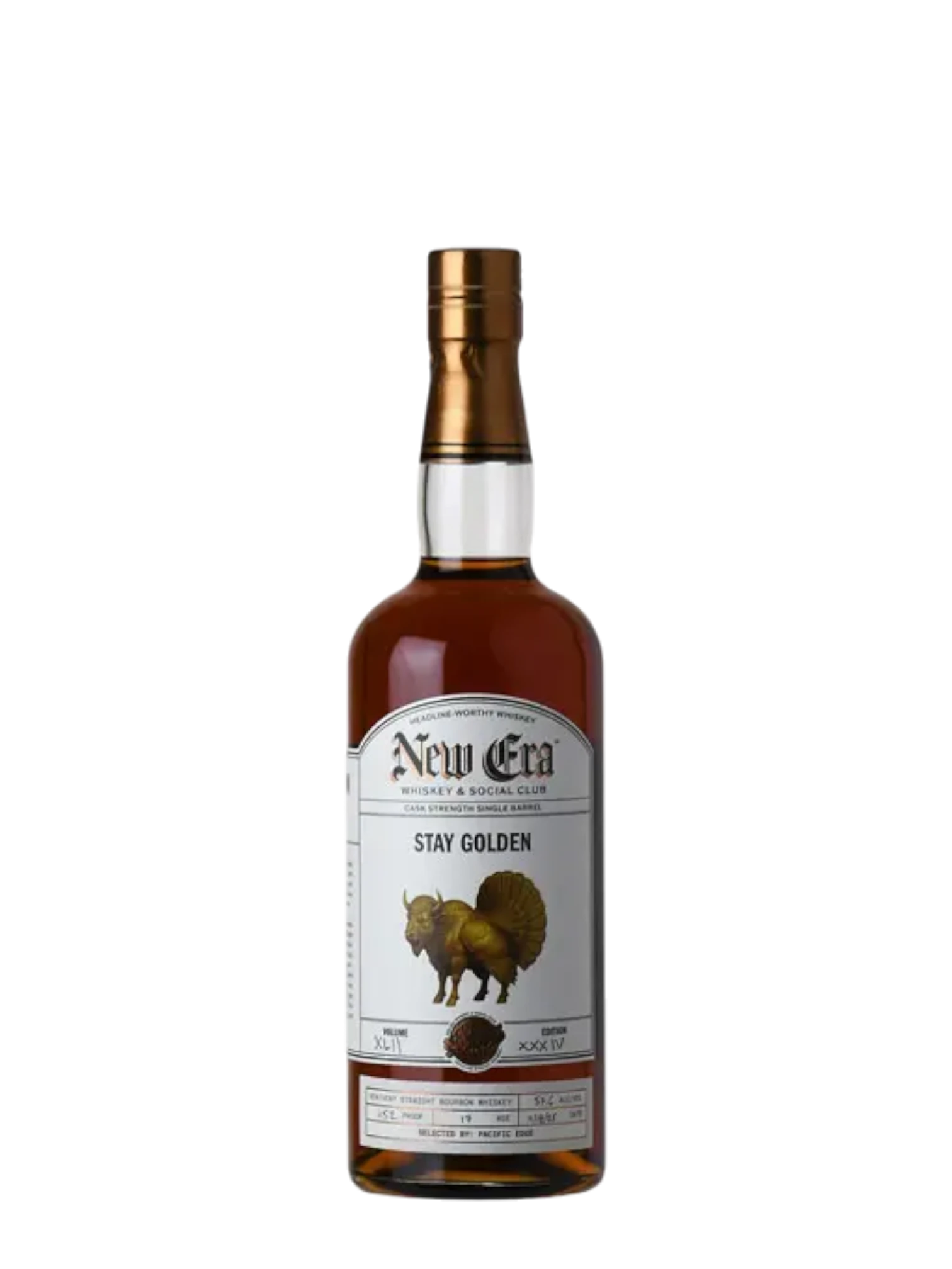 New Era 17 Year Old "Stay Golden" Buff Turkey Kentucky Straight Bourbon Whiskey 750ml