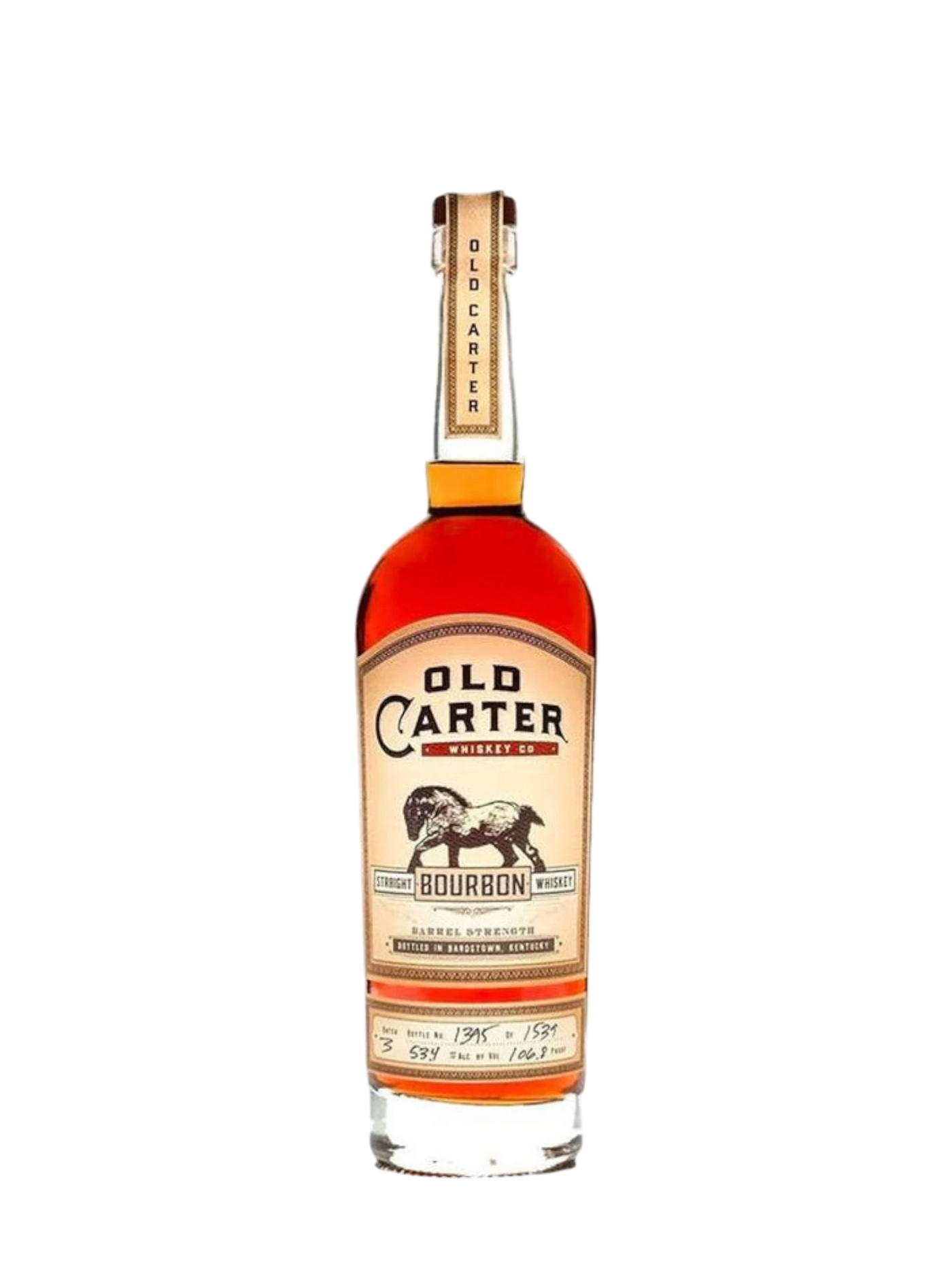 Old Carter Batch 2-KY Barrel Strength Straight Bourbon Whiskey