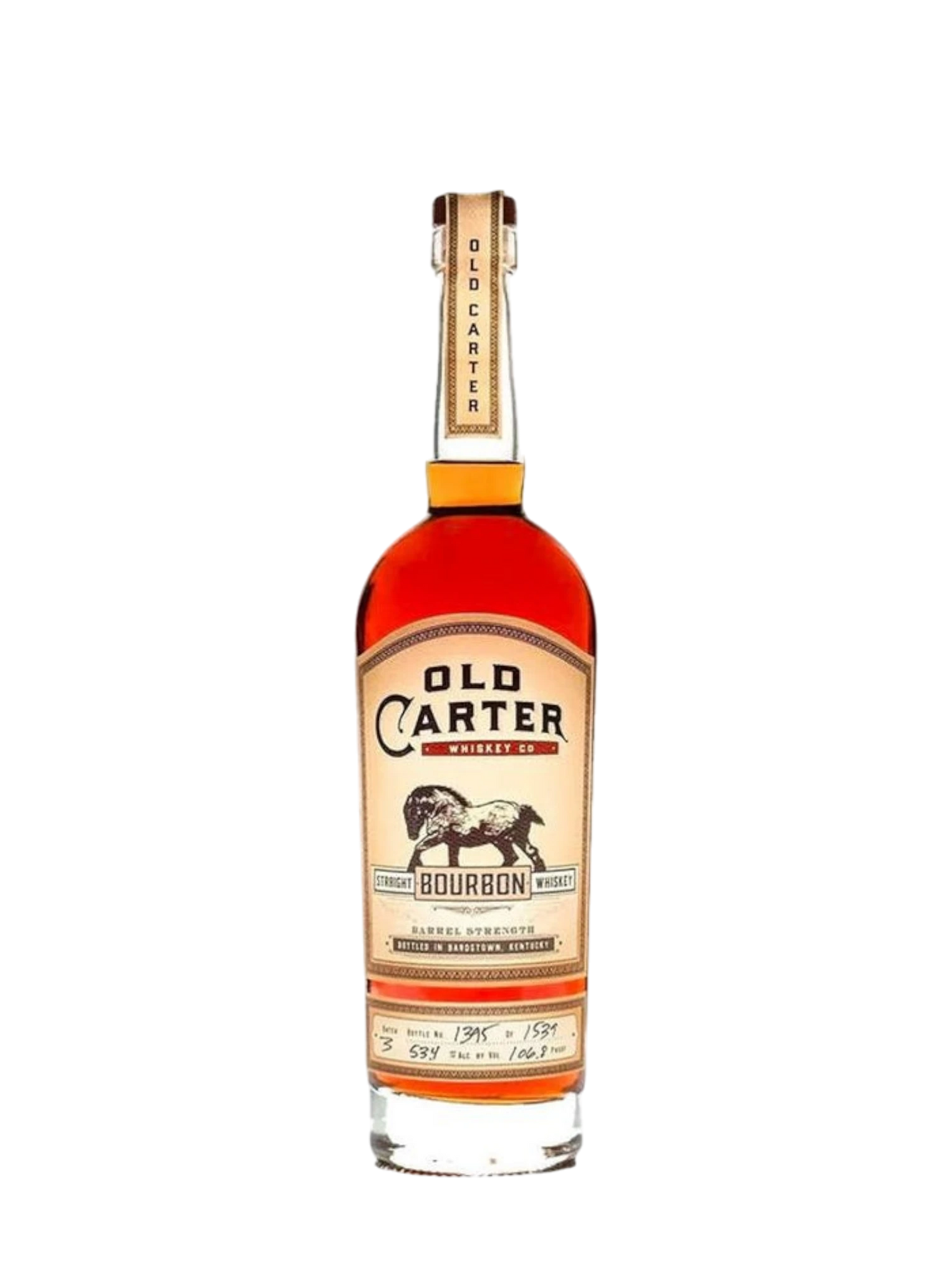 Old Carter Batch 2-KY Barrel Strength Straight Bourbon Whiskey