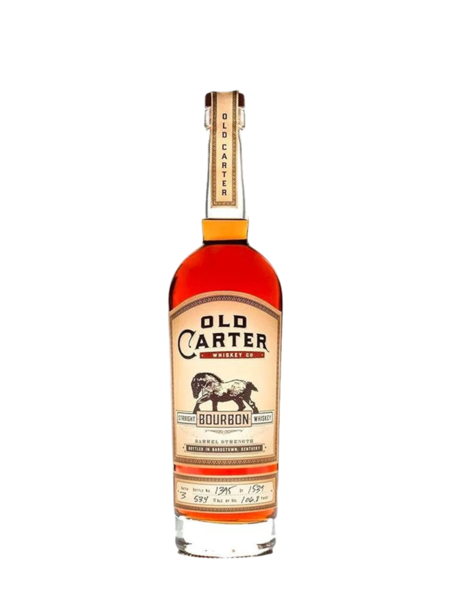 Old Carter Batch 2-KY Barrel Strength Straight Bourbon Whiskey
