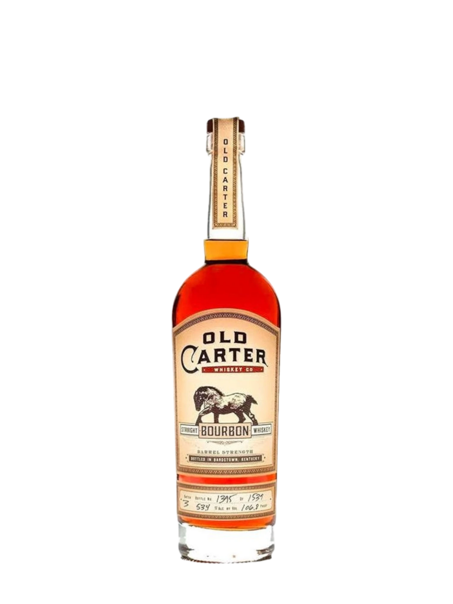 Straight Bourbon Whiskey, 'Very Small Batch', Old Carter