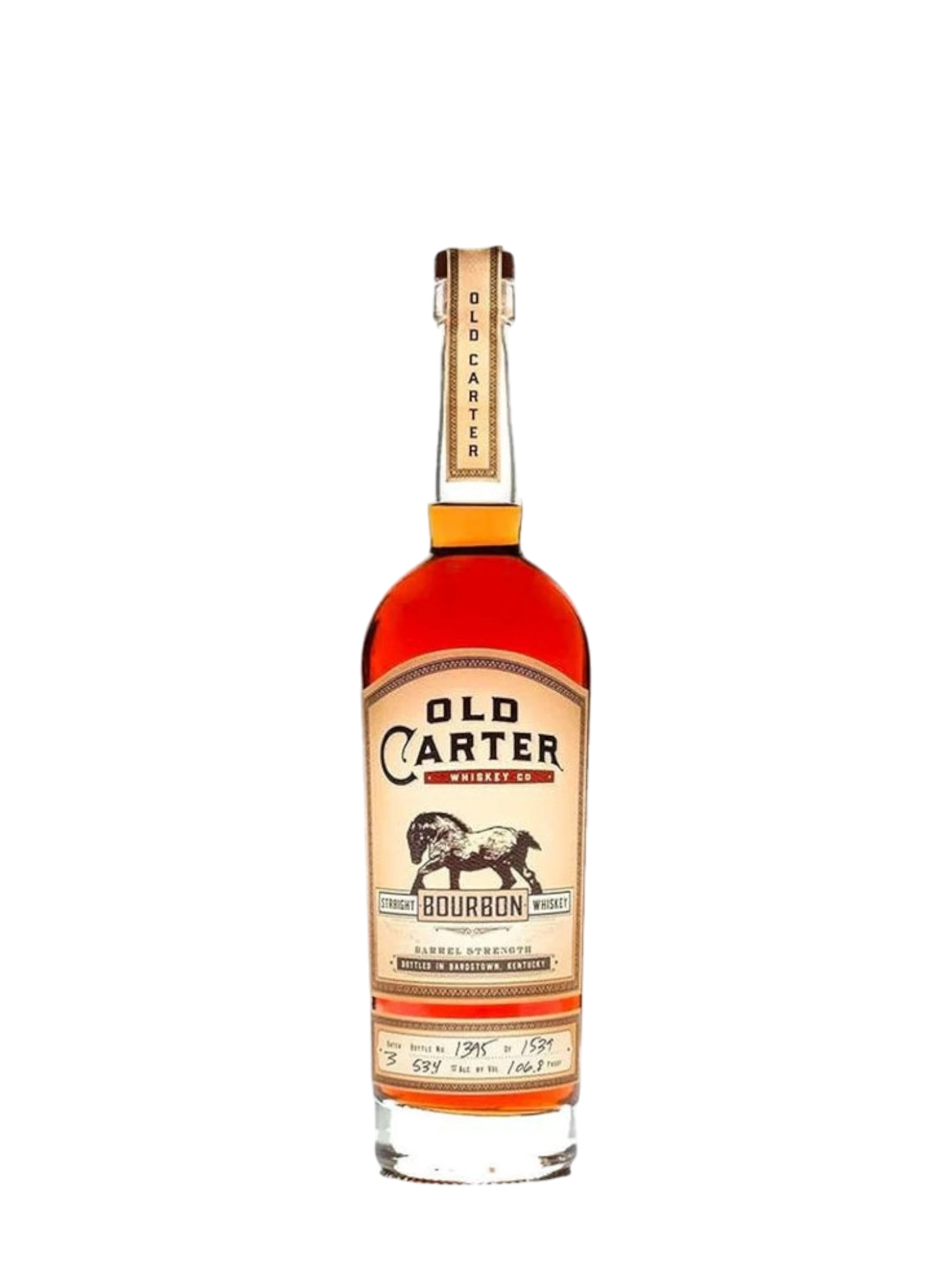 Straight Bourbon Whiskey, 'Very Small Batch', Old Carter