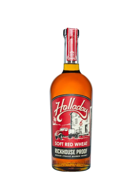Preet's Liquors Ben Holladay 6 Year Soft Red Wheat Rickhouse Proof Bourbon bottle with 2024 Gold award seal