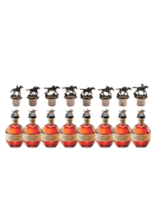 Preet's Liquors collection of eight Blanton's Single Barrel Kentucky Straight Bourbon bottles with horse stoppers