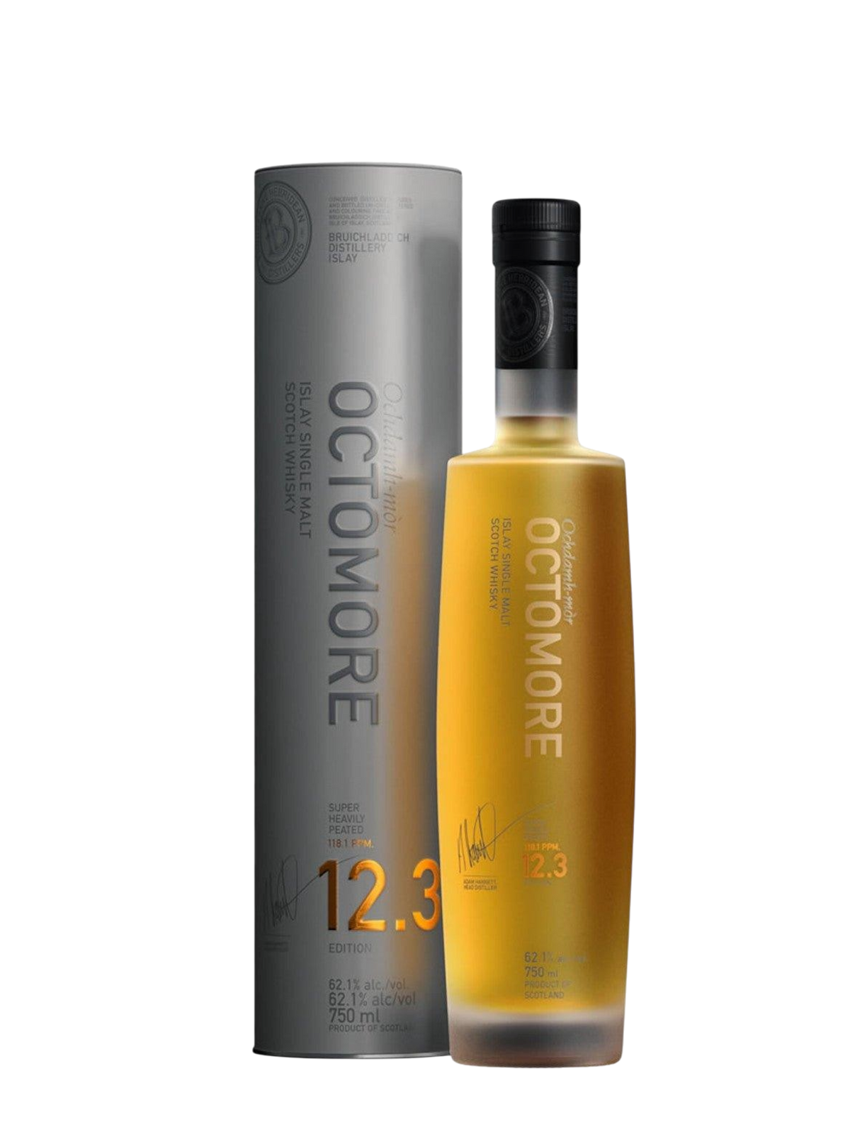 Bruichladdich Octomore 12.3 Edition 124.2 proof Islay Single Malt Scotch 750ml