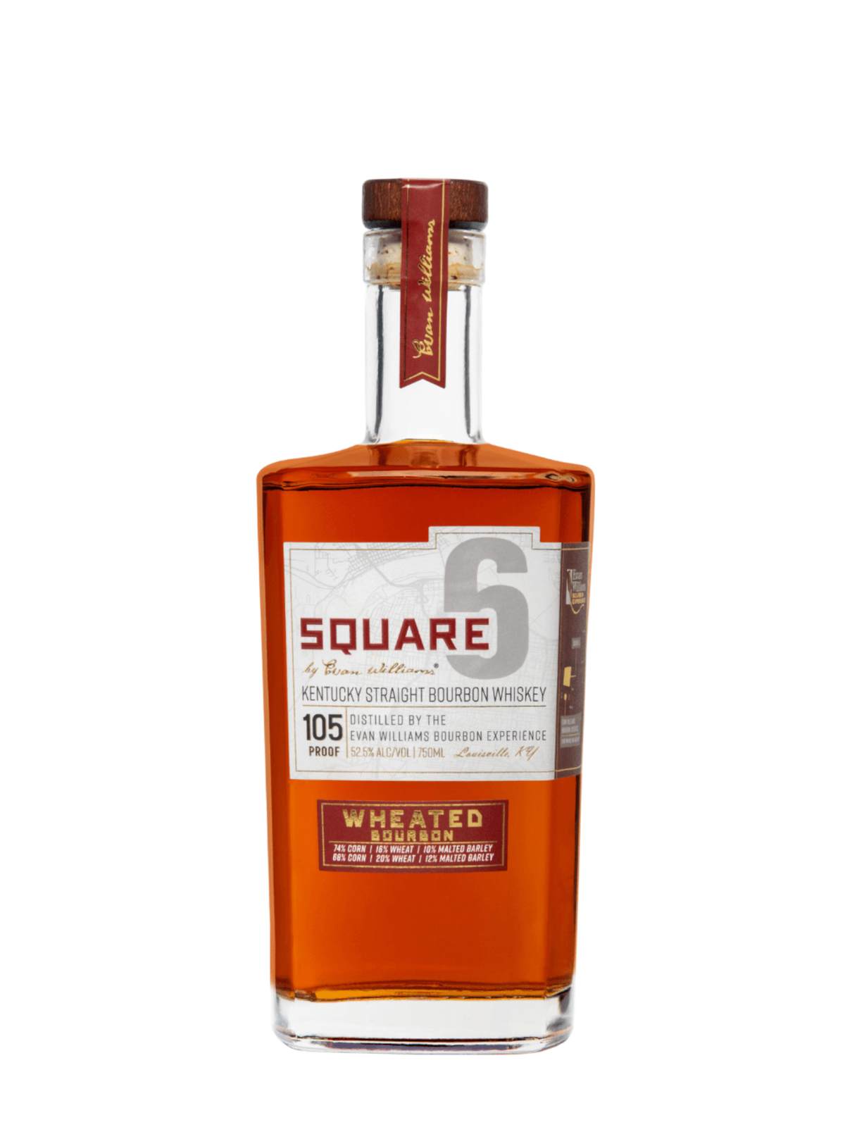 Whiskey: Evan Williams Square 6 Straight Bourbon