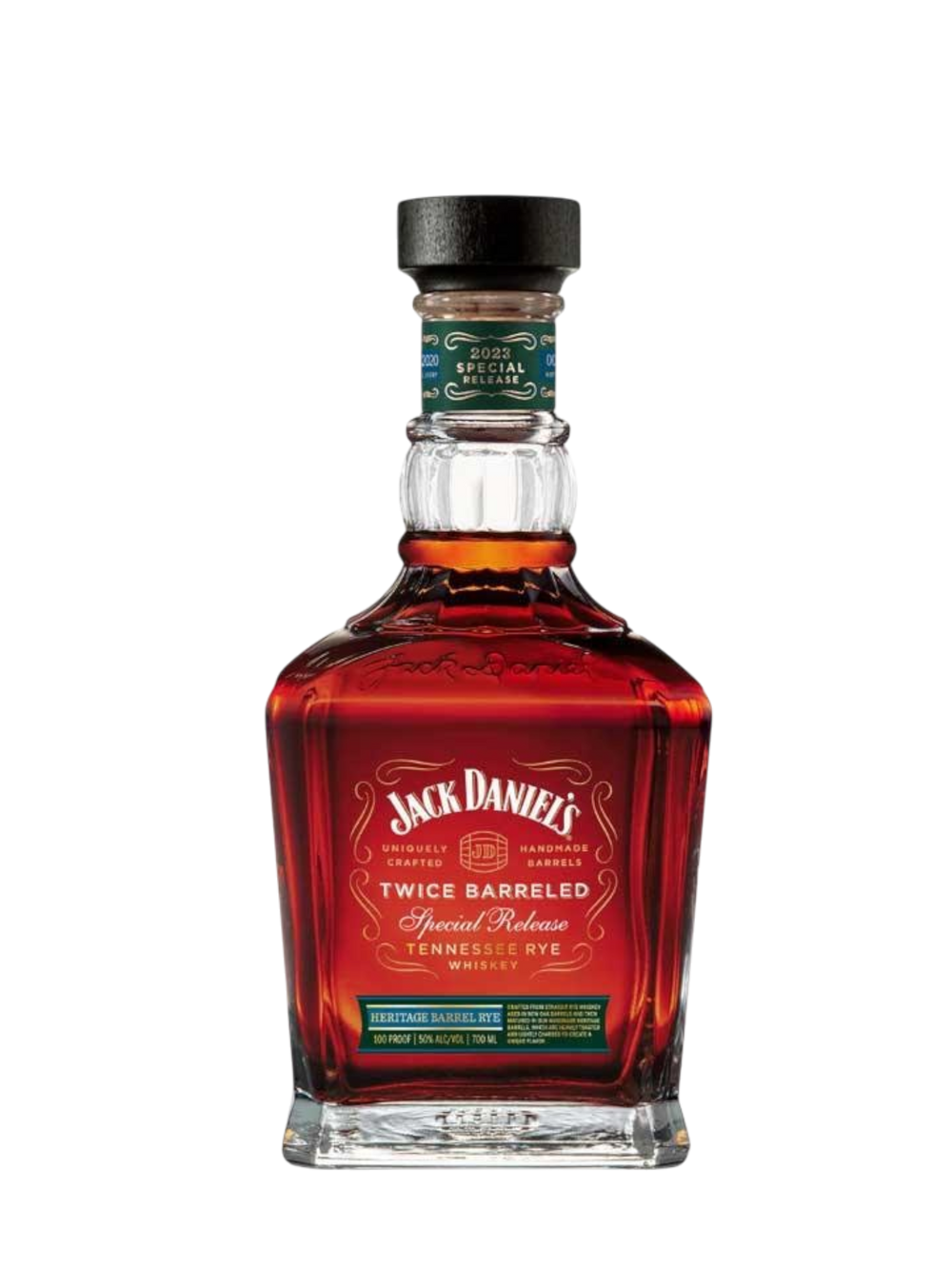 Jack Daniels Twice Barreled 2023 Heritage Barrel Rye Whiskey 700ml