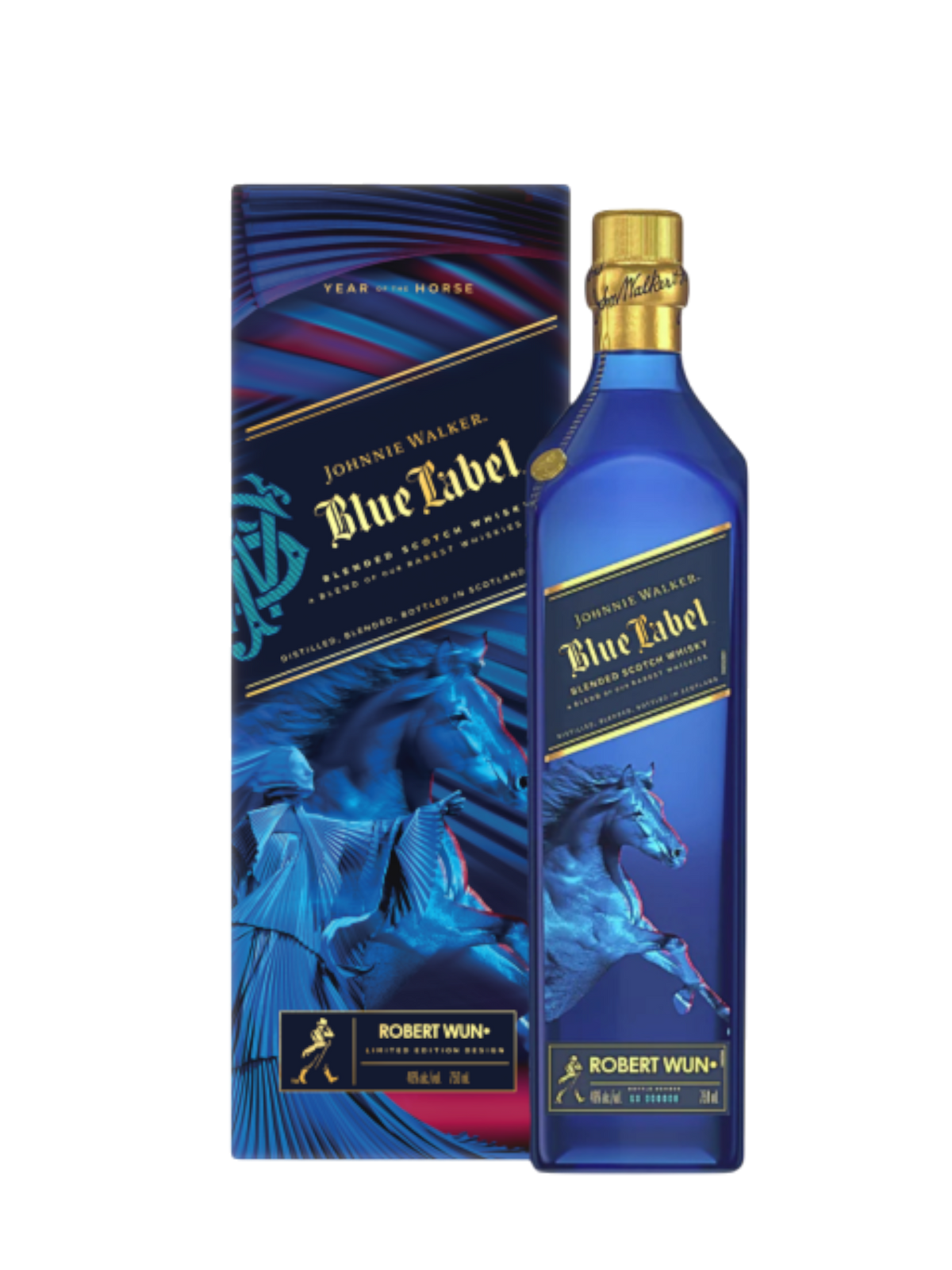 Johnnie Walker Blue Label x Robert Wun Year of The Horse Blended Whisky 750ml