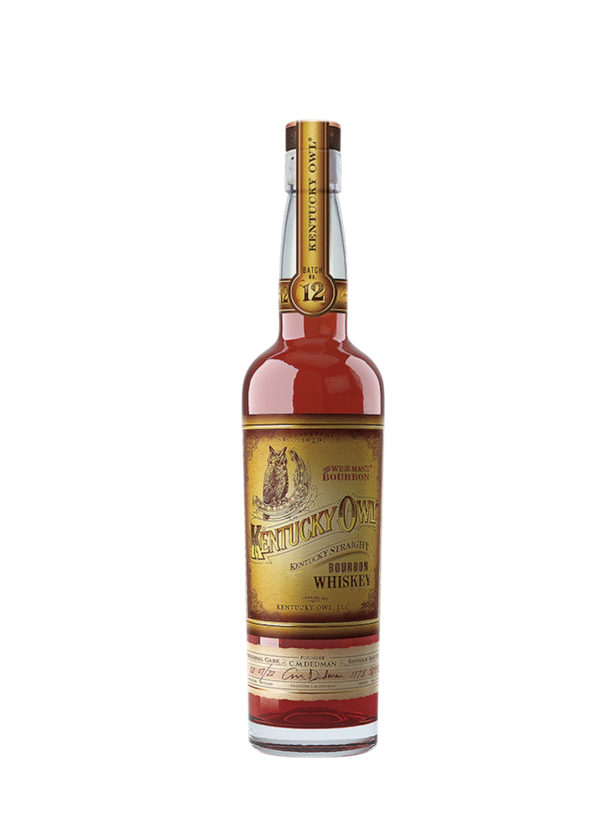 Kentucky Owl Straight Bourbon Whiskey Batch 12 750ml