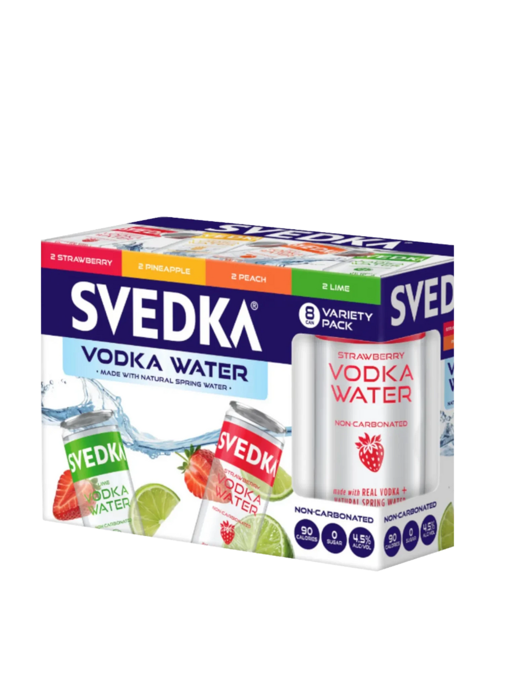 Svedka Vodka Water 8Pk  Variety Cans