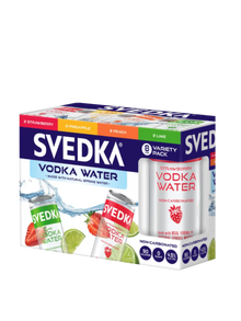 Svedka Vodka Water 8Pk  Variety Cans