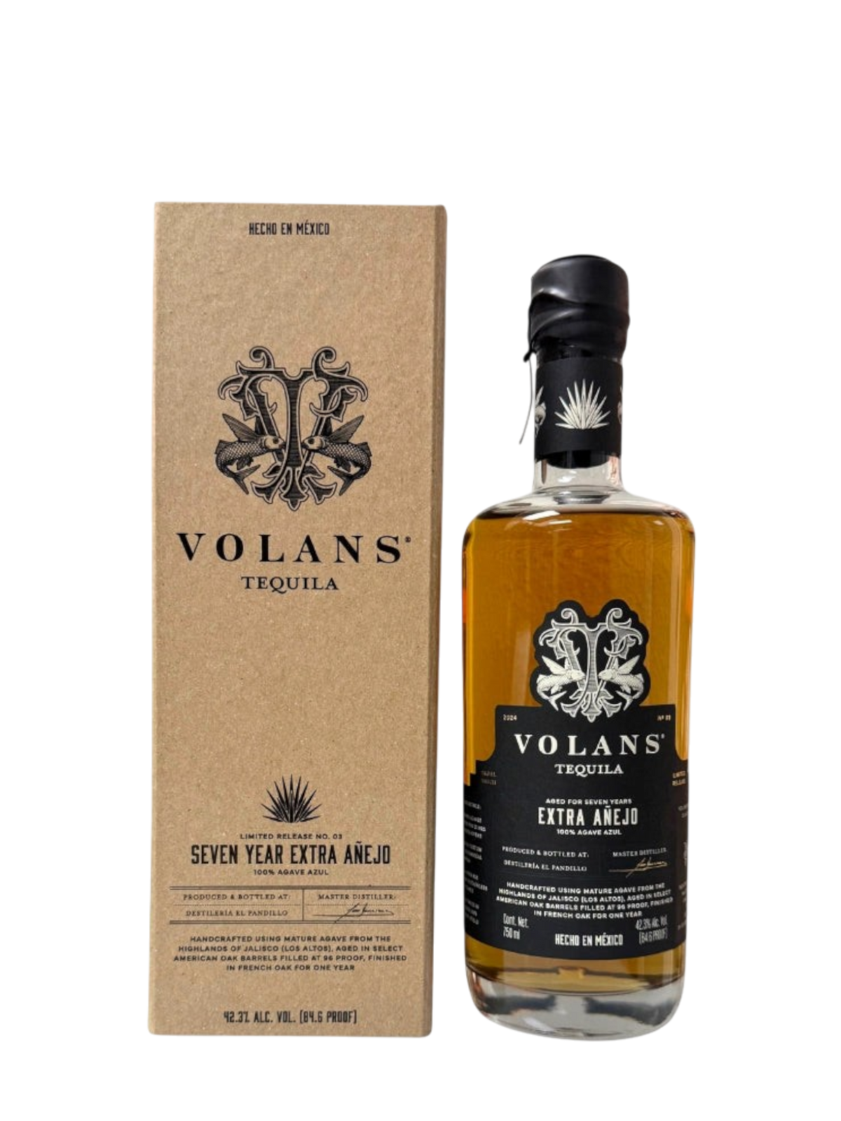 Volans Tequila 7 Years Extra Anejo' Limited Release  750ML
