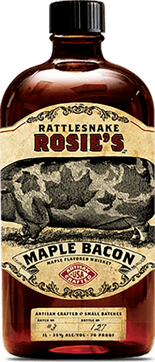 Rattlesnake Rosie's Maple Bacon Whiskey'..