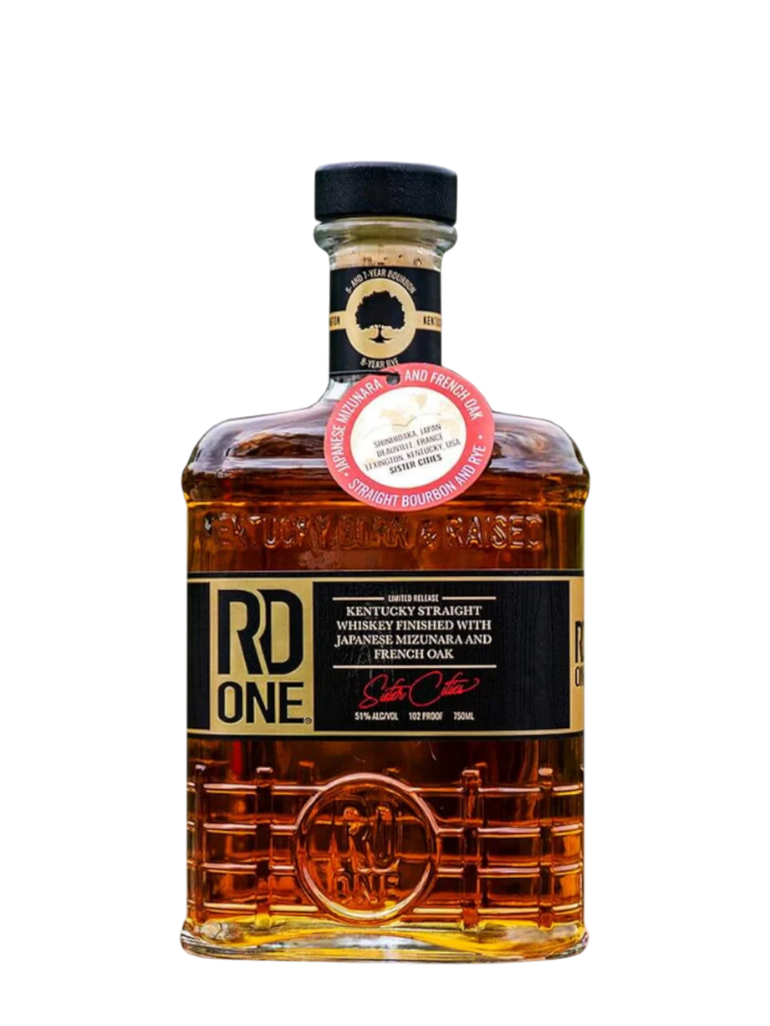 RD One Mizunara and French Oak Cask Bourbon 750ml