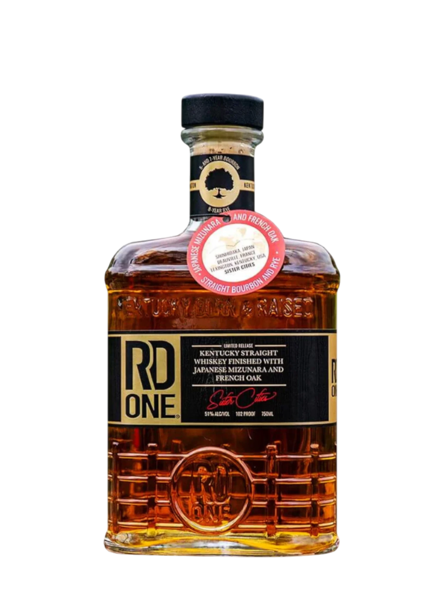 RD One Mizunara and French Oak Cask Bourbon 750ml