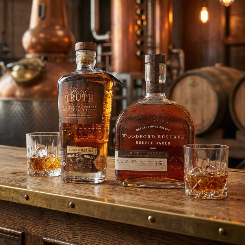 Woodford Reserve Double Oak and Hard Truth Single Barrel Bundle