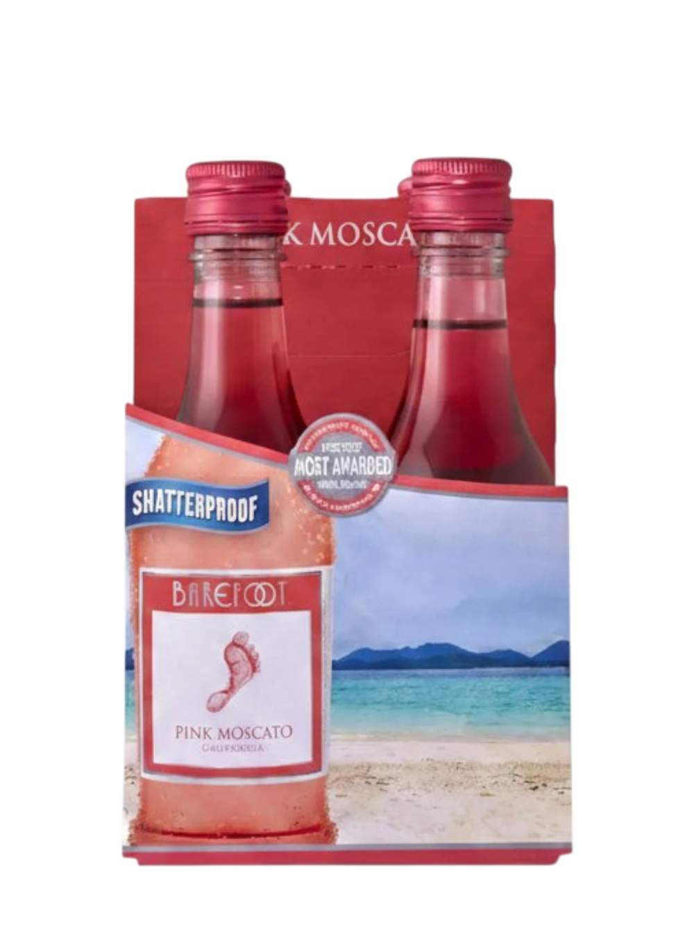 Barefoot Pink Moscato 4 Pack