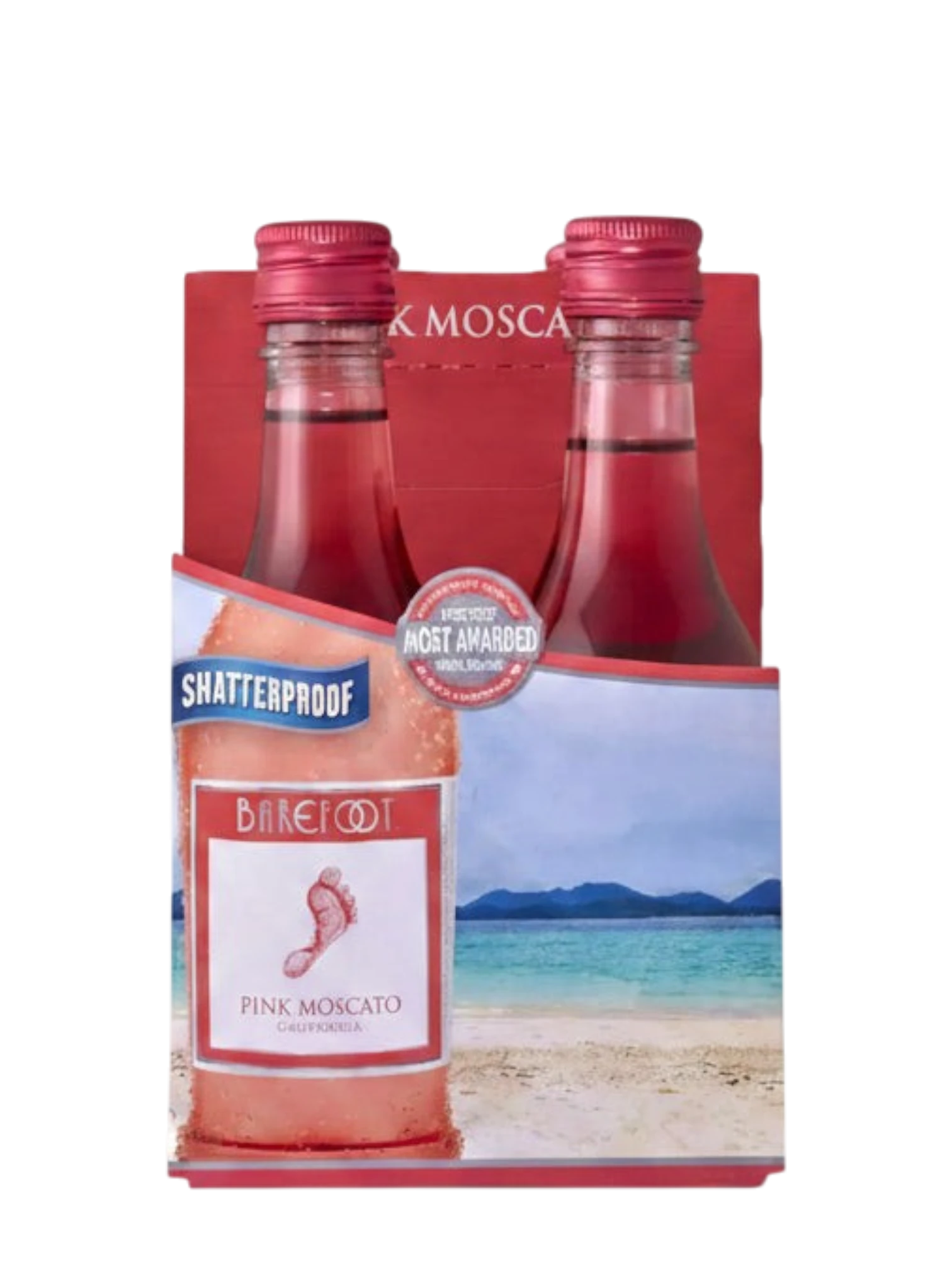Barefoot Pink Moscato 4 Pack
