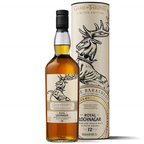 Royal Lochnagar Game Of Thrones House Baratheon 12 Years Old Highland Single Malt Scotch Whisky 750ml - Preet's Barrel