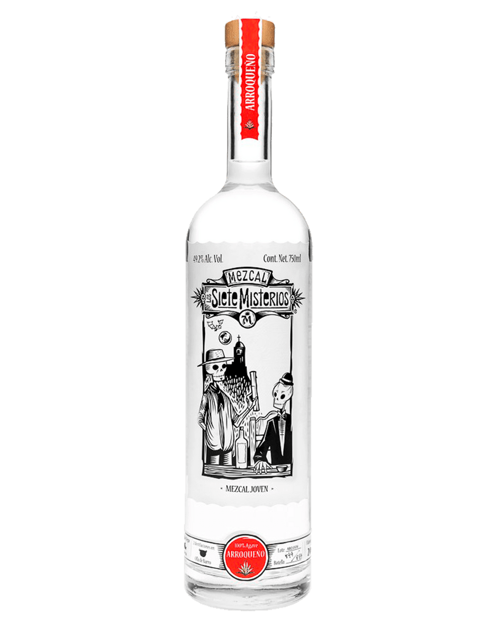 Los Siete Misterios Arroqueno Mezcal 750ml. 750ml'.