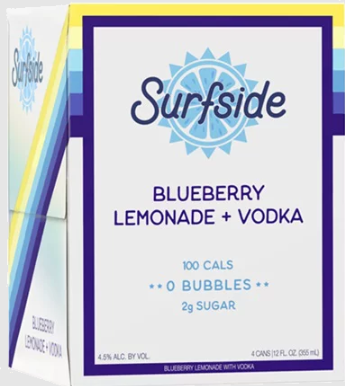 Surfside Bleuberry Lemonade + Vodka 4 Can Pk