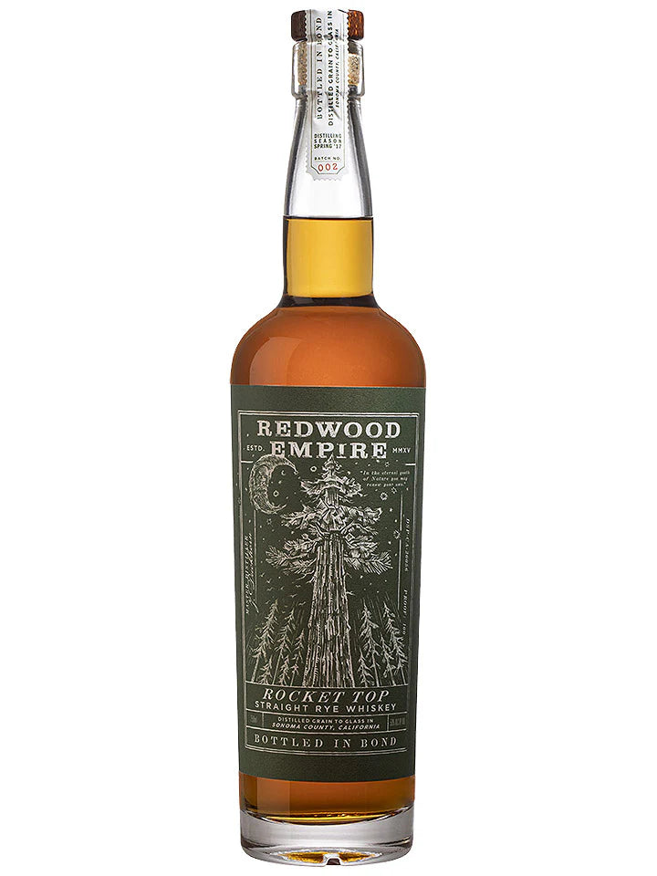 Redwood Empire Rocket Top Straight Rye BIB 750ML