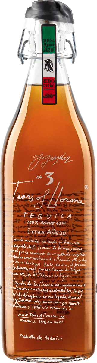 Tears of LLorona No.3 Tequila  Extra  Anejo 1L