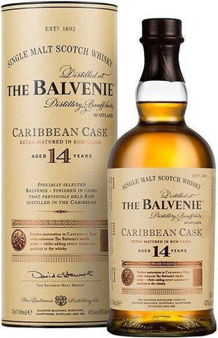 The Balvenie Caribbean Cask 14 Years Old Single Malt Scotch Whisky 750ml - Preet's Barrel