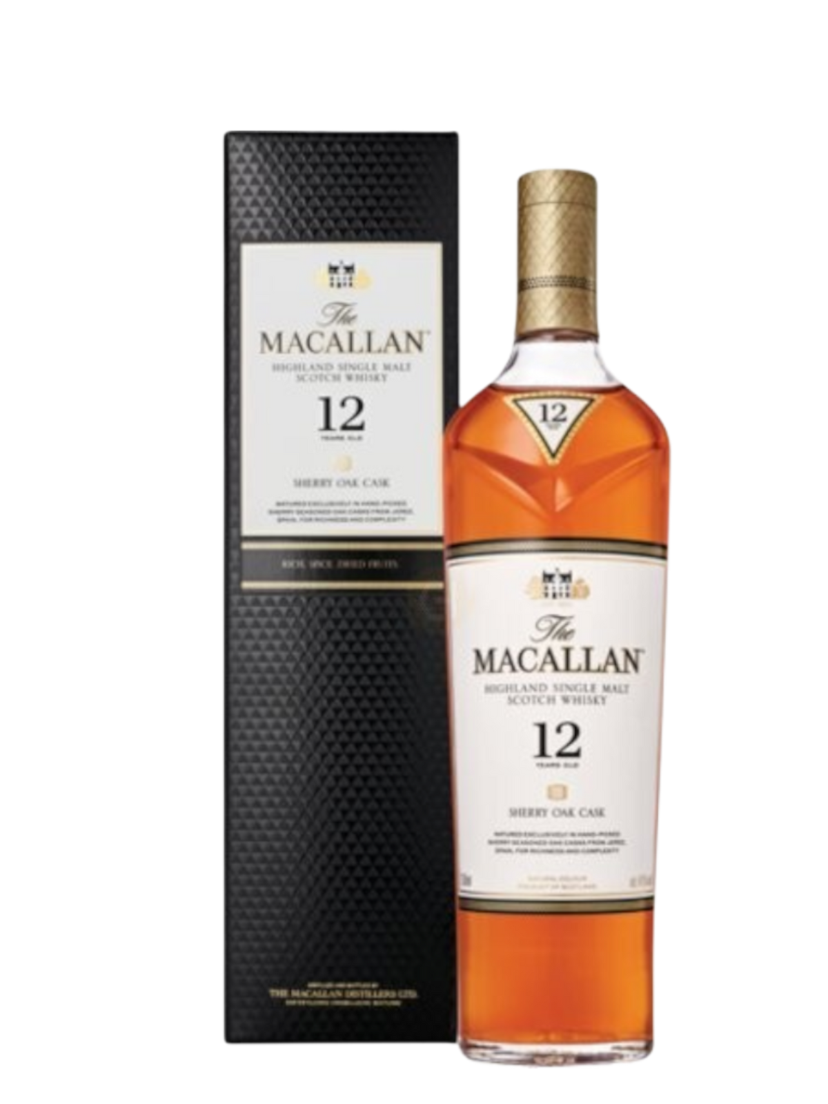 The Macallan 12 Year Sherry Oak Single Malt Scotch Whisky,.