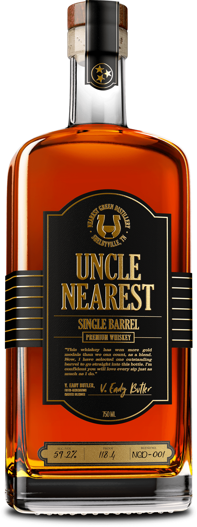 Uncle Nearest Single Barrel  abv 123 750 ml
