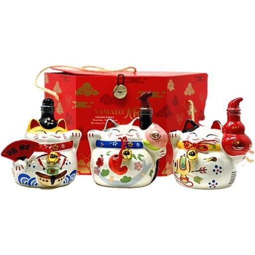 Yamato Three Cats Gift Japanese Whiskey
