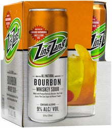 Zing Zang Bourbon Whiskey Sour RTD Cocktail Cans 4x12oz