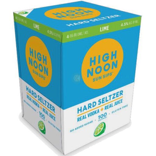 High Noon Lime Vodka & Soda RTD Cocktail Cans 4oz